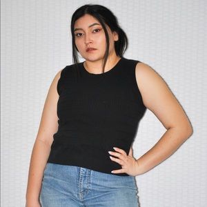Black tank top
